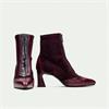 Hispanitas Atlanta Front Zip Heel Boot - Wine